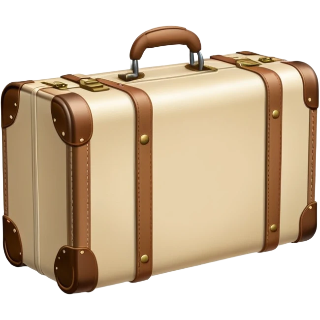 Cream colored suitcase emoji