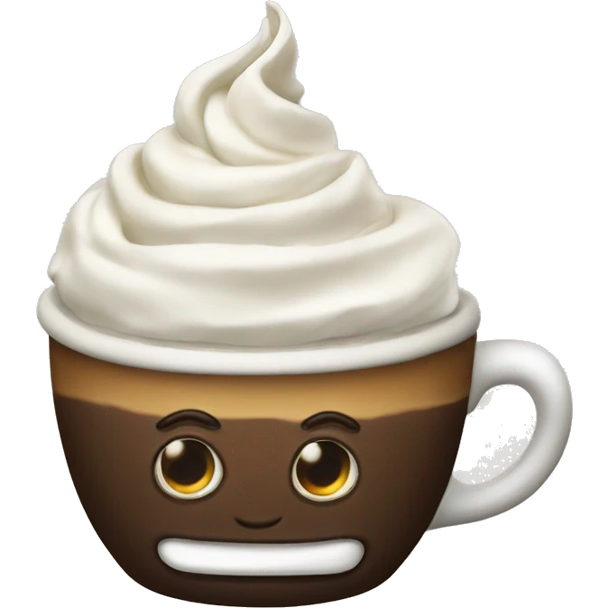 Coffee with whipped cream  emoji