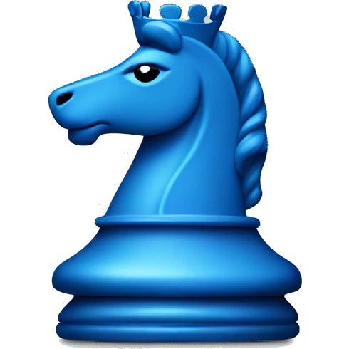 Blue chess piece, Queen emoji