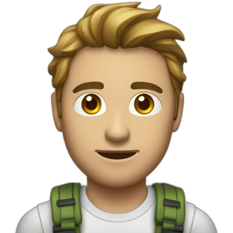 persona haciendo sentadillas bulgaras emoji