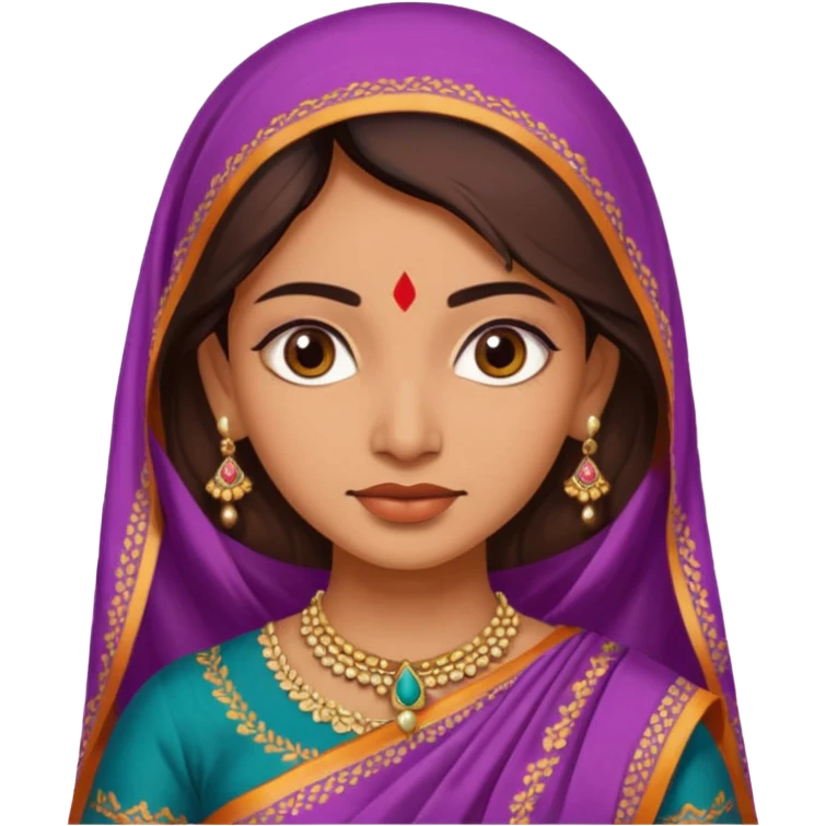 i need an indian in a sari just a face closeup emoji