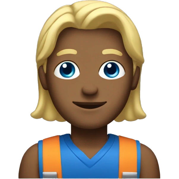 janitor with blonde hair blue eyes emoji