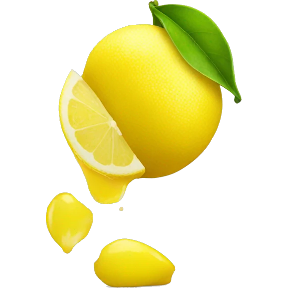 lemon kissing emoji
