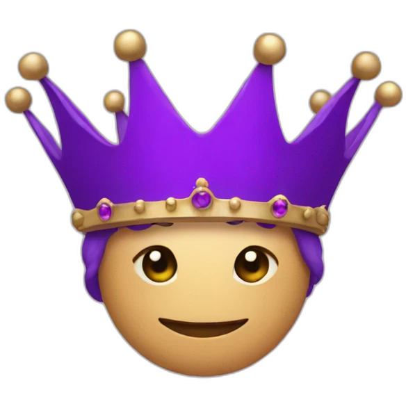 purple crown emoji