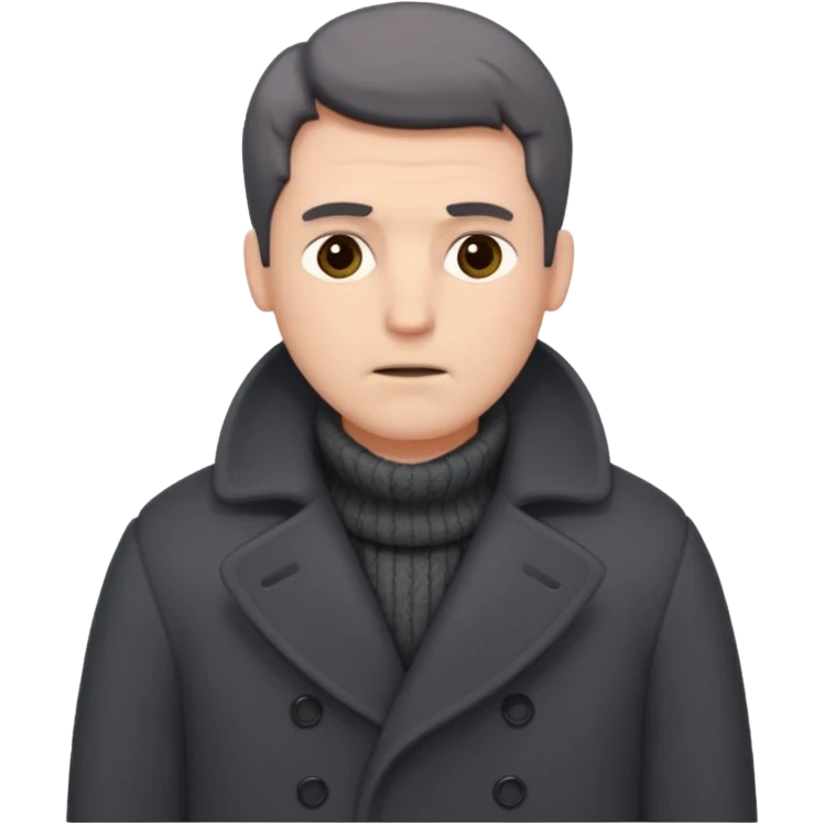man feeling cold emoji