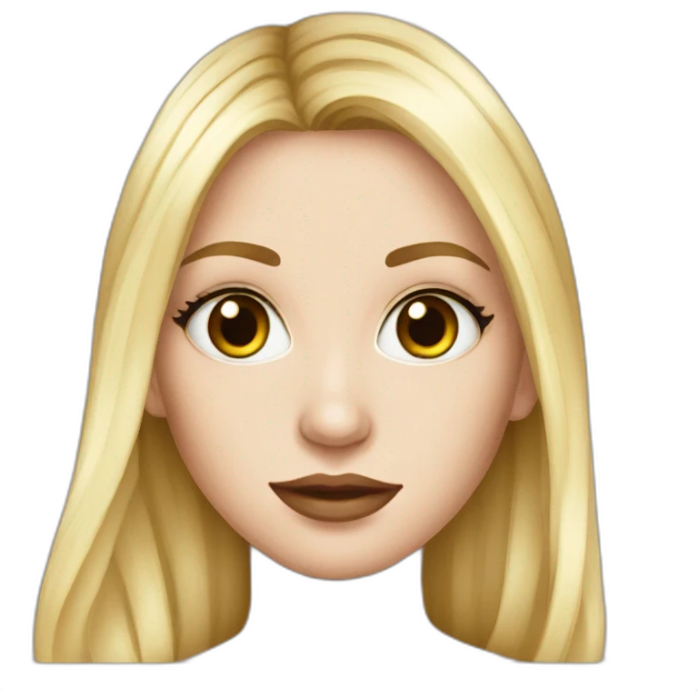 Gorgeous white girl emoji