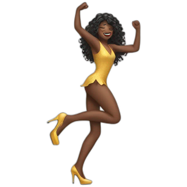 high heels dance emoji