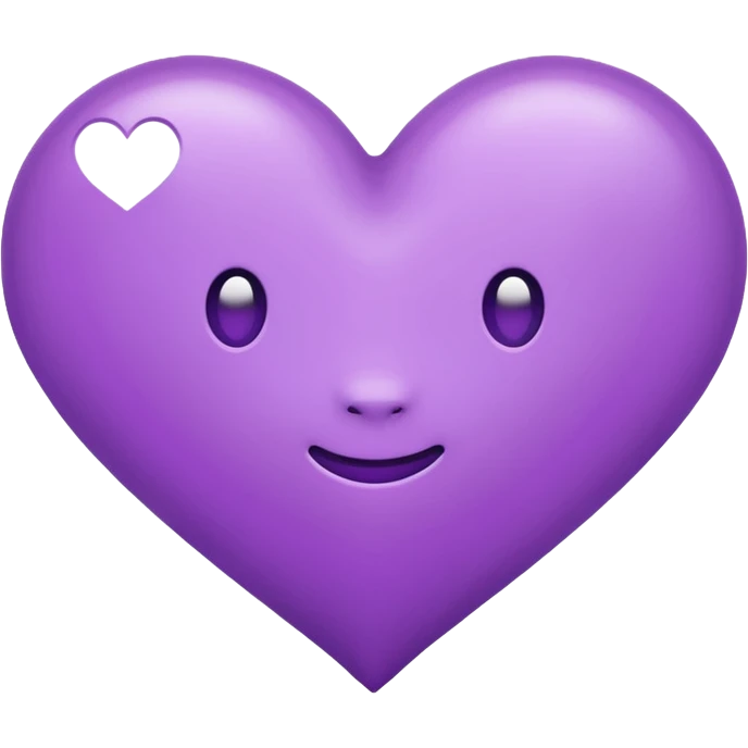 chat bubble emoji with a purple heart as the message in the bubble emoji