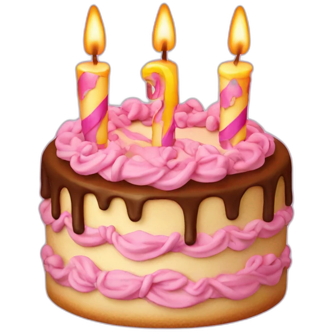 birthday-cake-with-(2)-candles emoji