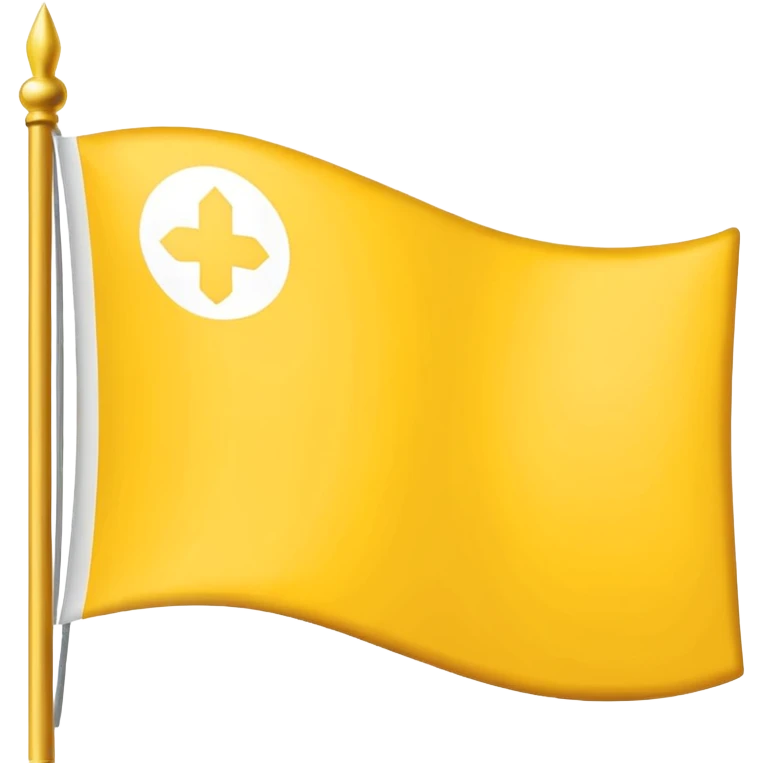 flag yellow white yellow mystical symbol emoji