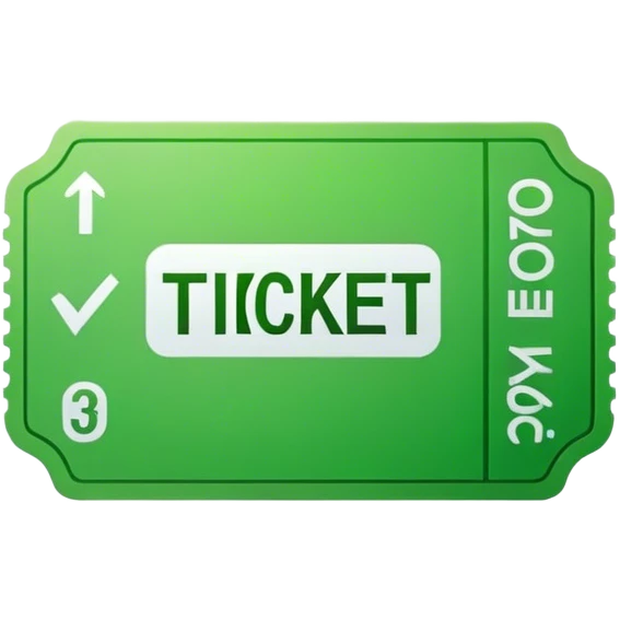discount green ticket  emoji