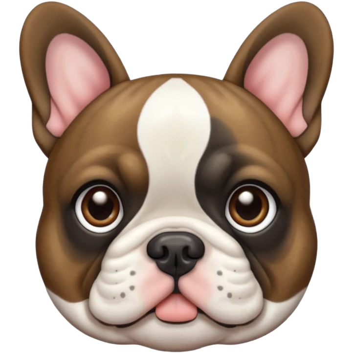 Brindle French bulldog emoji