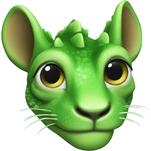 Camaleon green emoji