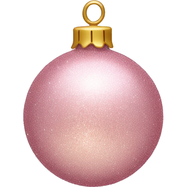 Glittery light pink ornament emoji
