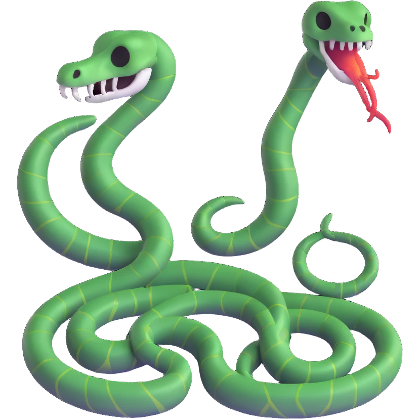skeleton snake emoji