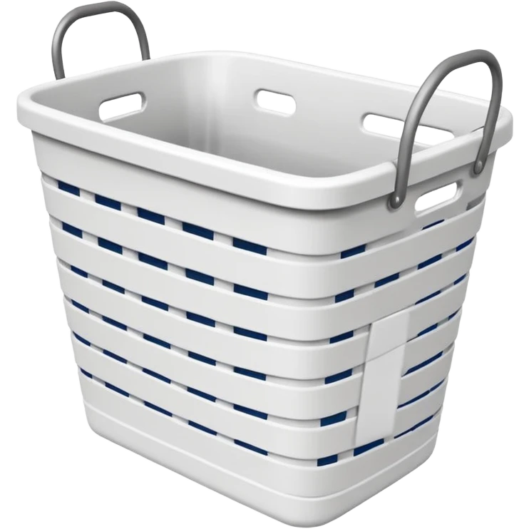 White laundry basket emoji