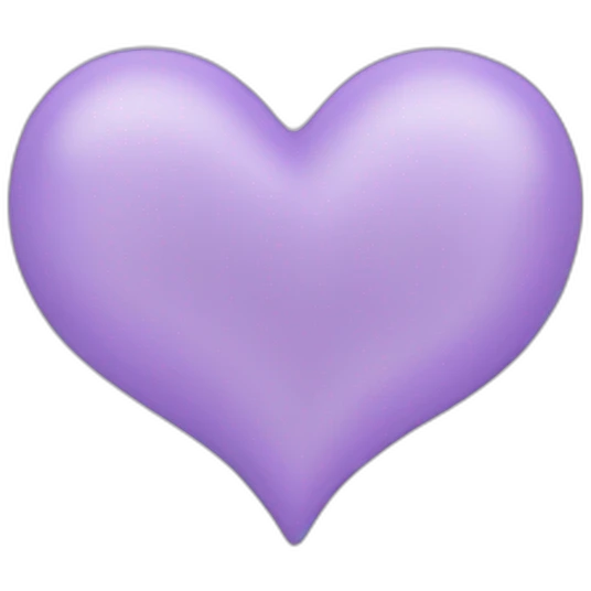 lavender heart emoji