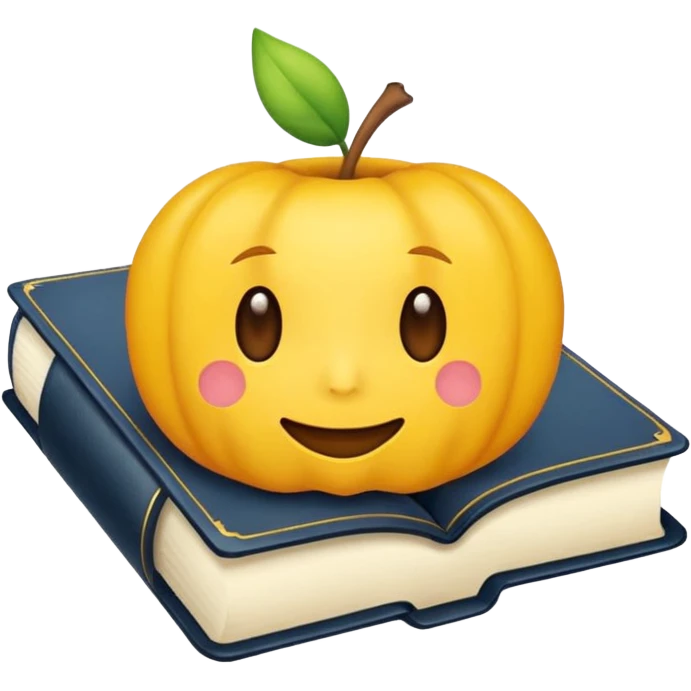 یک گربه درحال درس خواندن emoji