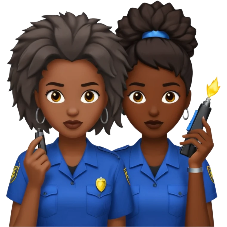 Ma meilleur amie et moi (femme) africaine cheveux tasé emoji