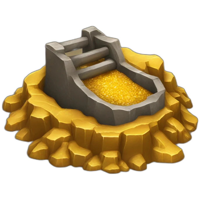mining gold shaft emoji