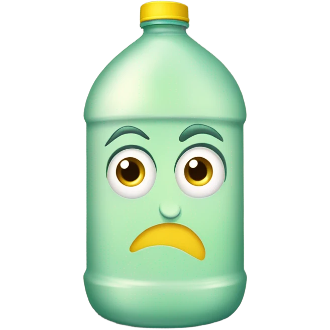 Nervous gallon of lemonade  emoji