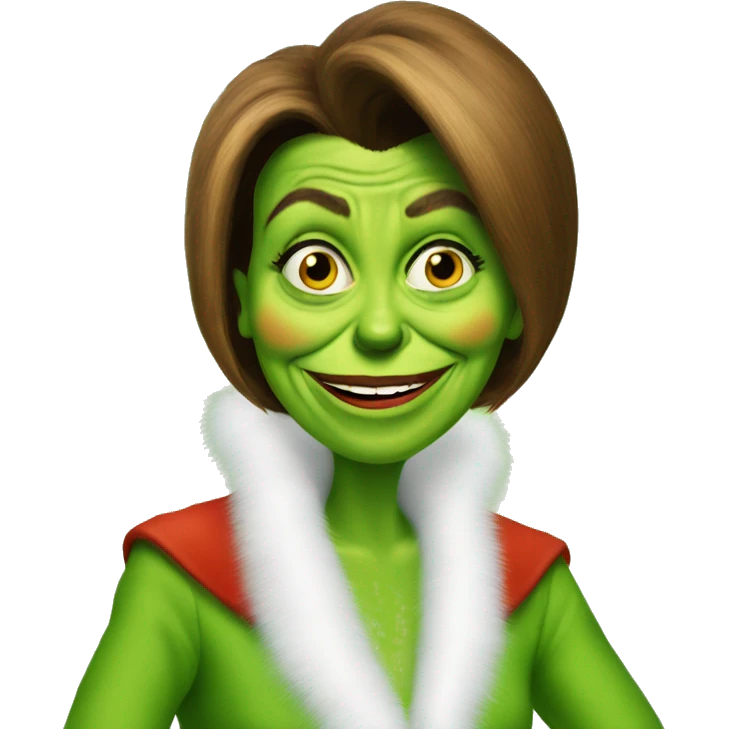 nancy pelosi as grinch emoji