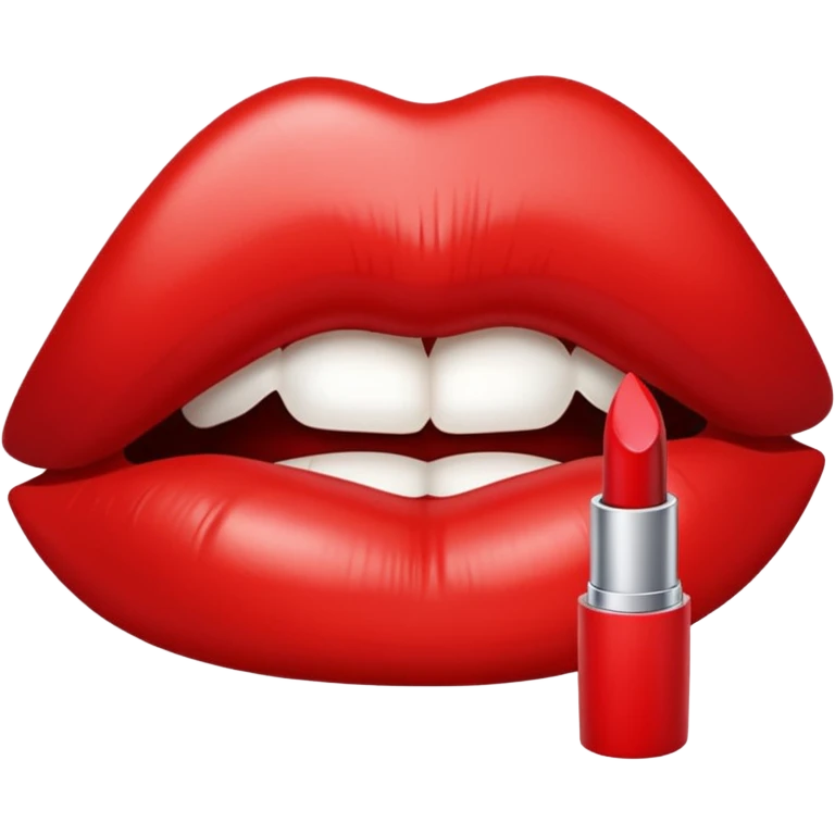 Lipstick mark kiss emoji