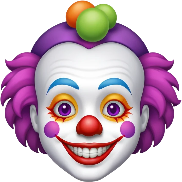 bright clown emoji