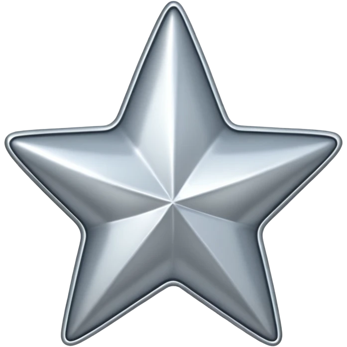Silver star emoji