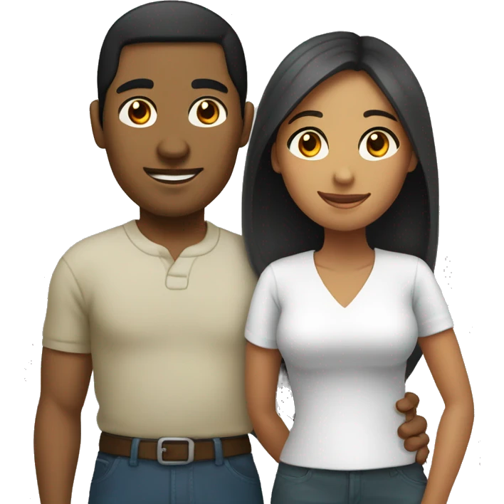 Filipino Man and Haitian Woman Couple emoji