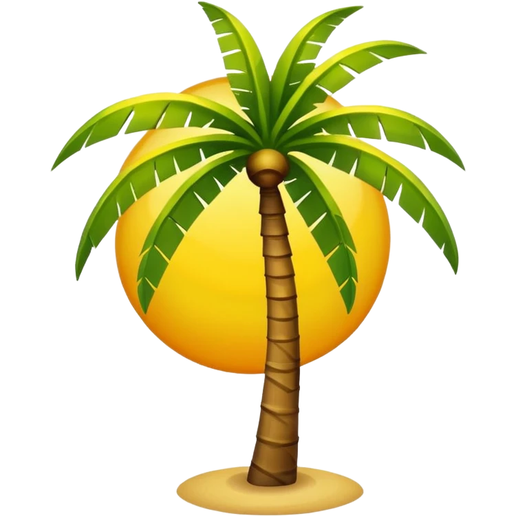 palmera y sol emoji