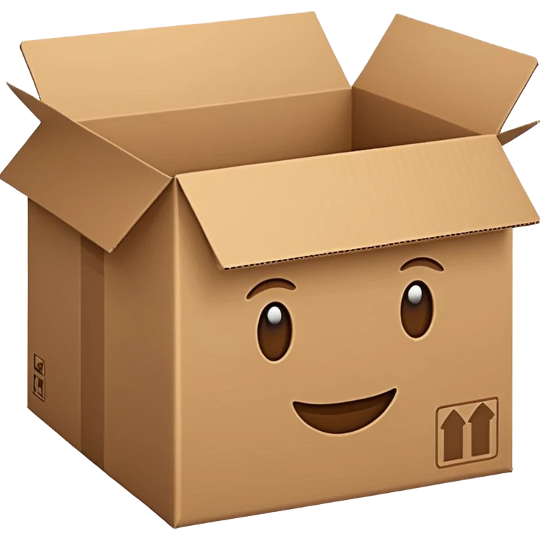 ein karton mit der beschriftun "musterset" emoji