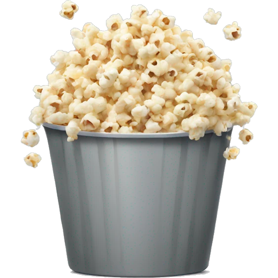 popcorn with gray bucket emoji