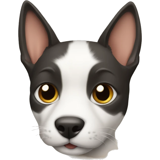 Un chat mélange avec un chiot  emoji