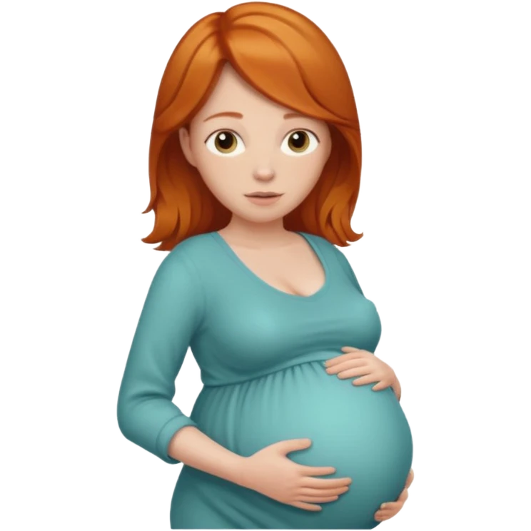 Pregnant ginger who’s name is Theodore  emoji