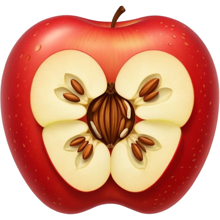 Create a core of an apple emoji