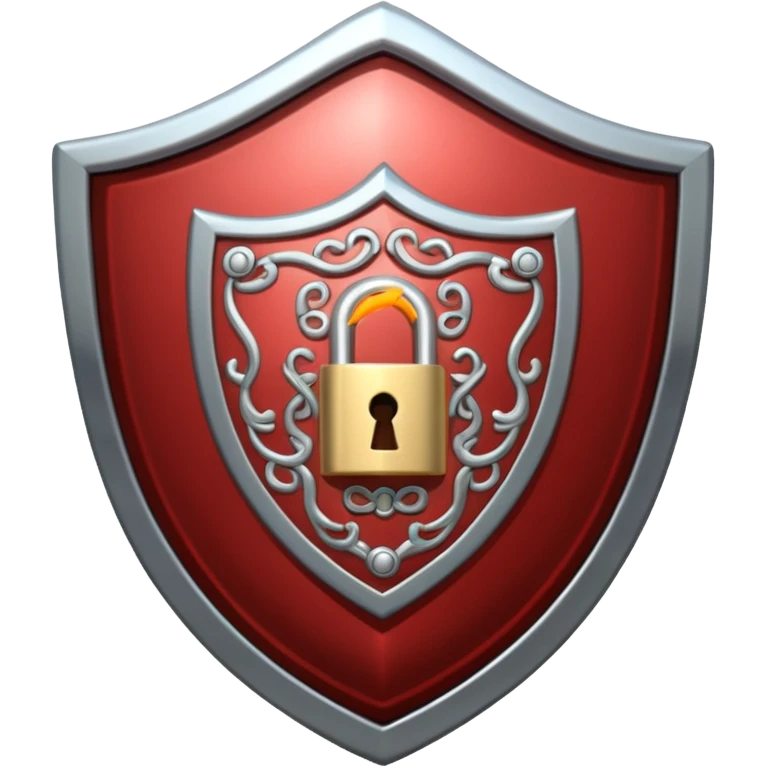 shield with a lock symbol inside emoji