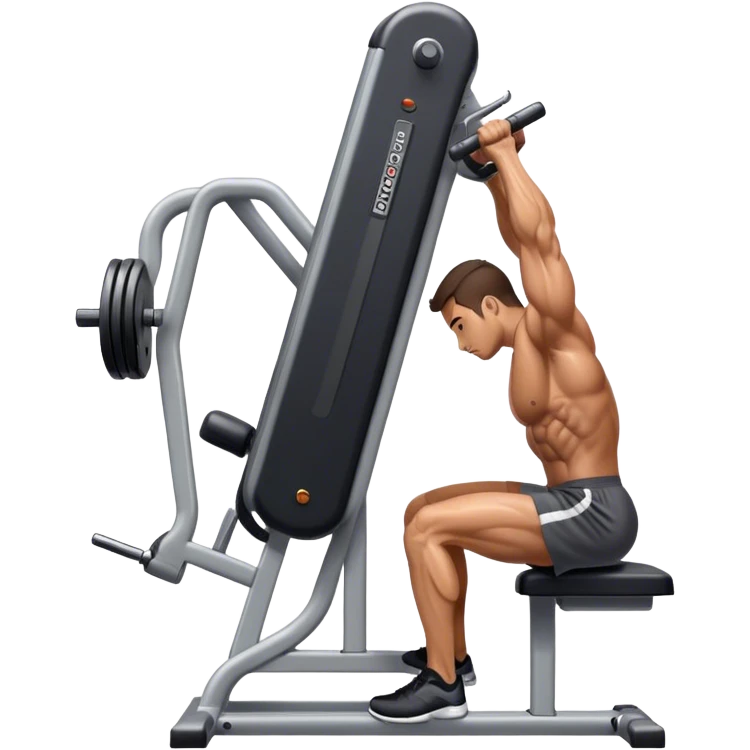 side-view triceps-machine exercise emoji