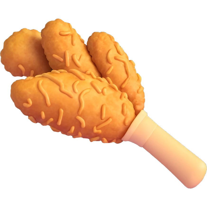 fried chicken drumstick emoji