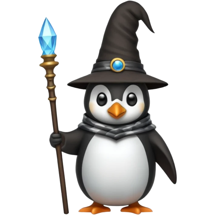 Penguin Wizard emoji