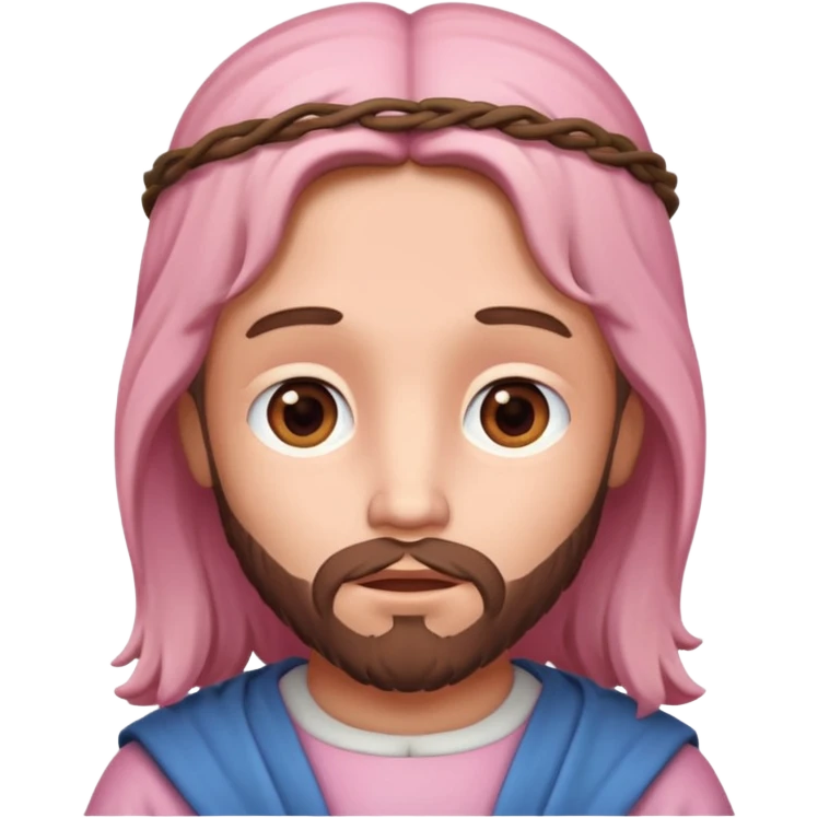 Cute Jesus pink  emoji