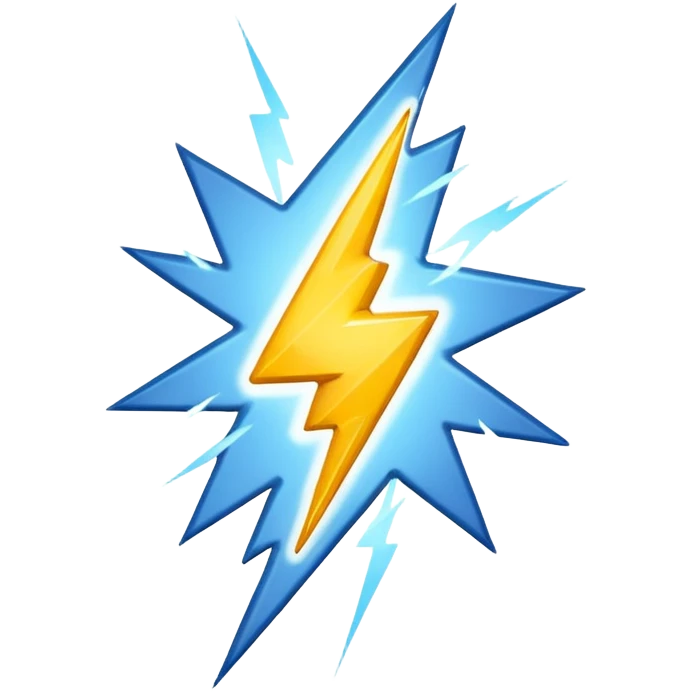 Lightning emoji