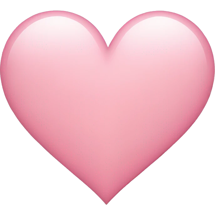 Light pink heart  emoji