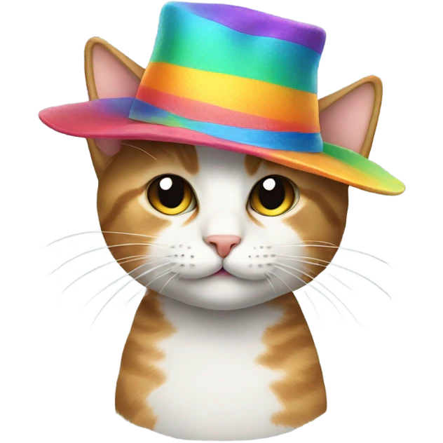 cat wearing hat  emoji