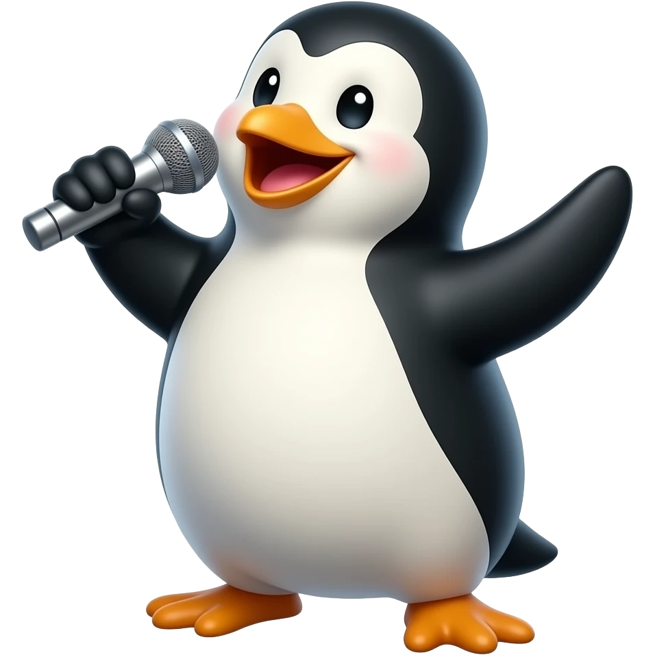 Happy feet screaming emoji