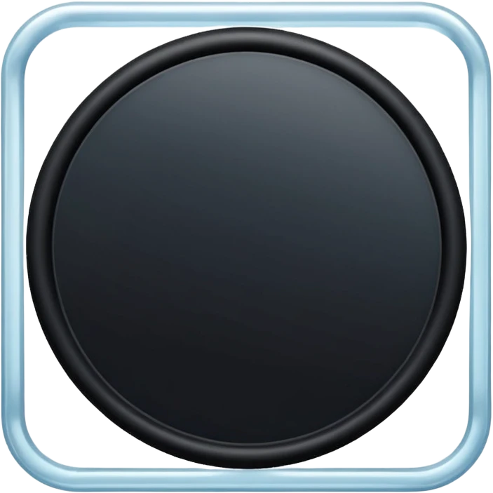 small rubber circle in a small plastic square  emoji