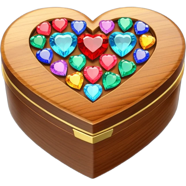 wood heart jewel box emoji