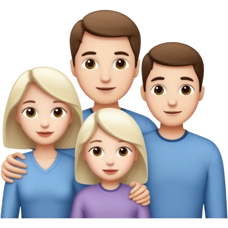 family aill white emoji