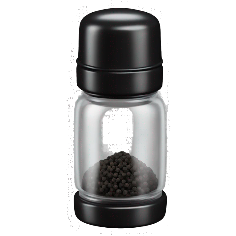 transparent black pepper shaker emoji