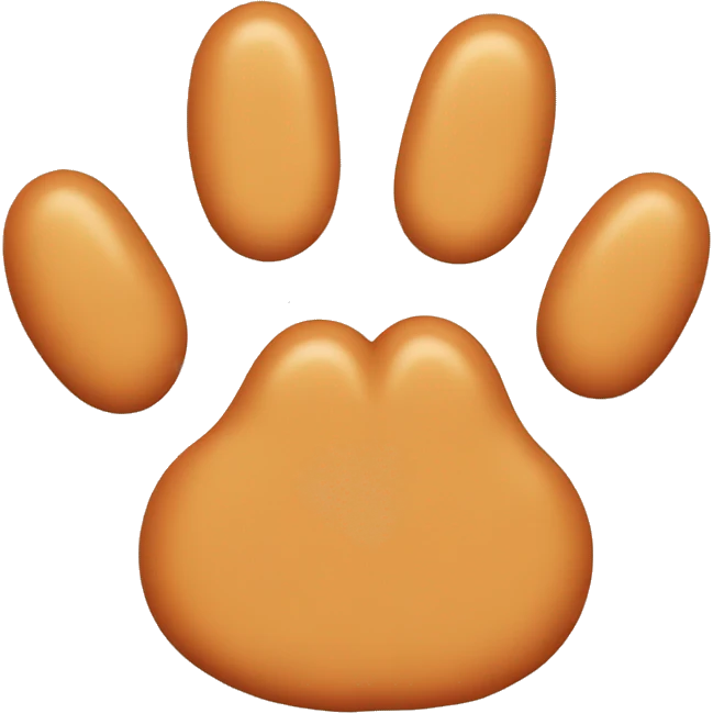 ginger cat's paw emoji